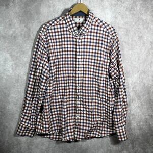 Southern Pines‎ Shirt Mens XL Red Blue Checkered Button Down Long Sleeves Casual